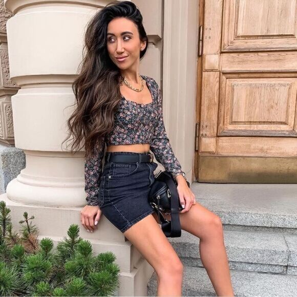 ZARA FLORAL PRINT CROP TOP‎ - Picture 5 of 17